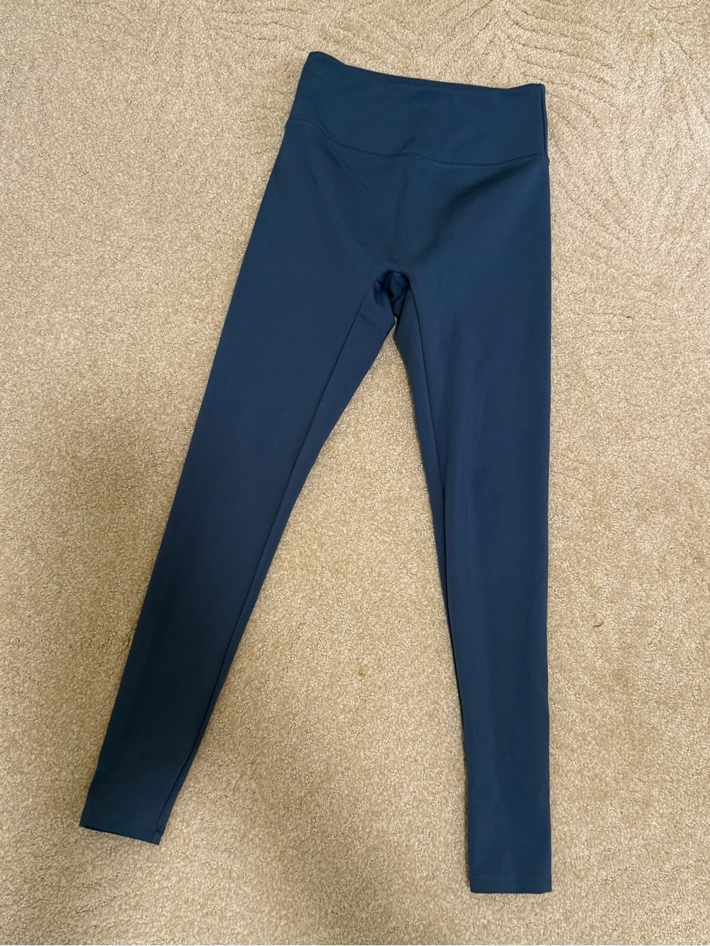 girlfriend collective Navy High-Waist Leggings